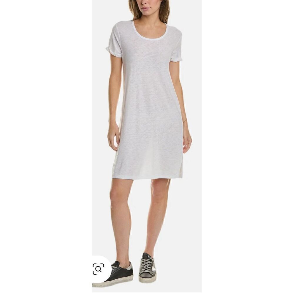 JAMES PERSE T Shirt Dress in White NWT Size 2/Medium US